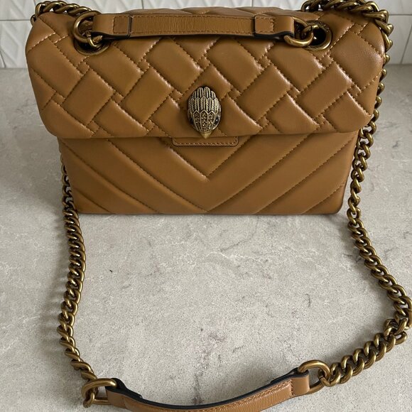 Kurt Geiger Kensington Shoulder/Crossbody Handbag in Camel - Picture 2 of 12